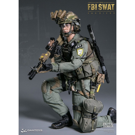 FBI SWAT San Diego Special Weapons and Tactics Team 1:6 figure Damtoys 78044A