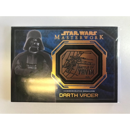 Star Wars Topps Masterwork Darth Vader Medallion Battle of Yavin