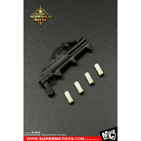 Russian Spetsnaz FSB Alfa Group 3_0 accessoires NOIR 1:6 Super MC Toys M-069A