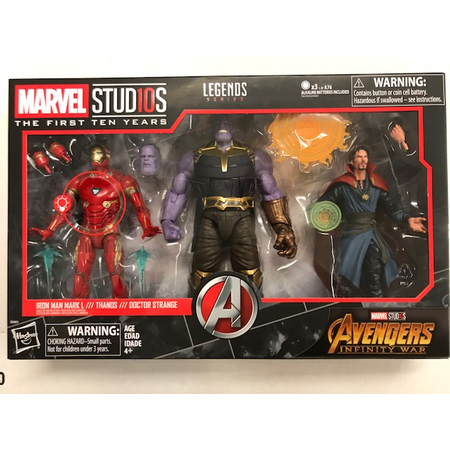Marvel Studios Legends Series - Iron Man MArk L, Thanos & Doctor Strange 3-pack