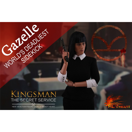 Kingsman The Secret Service Gazelle World's deadliest sidekick figurine échelle 1:6 Hot Heart