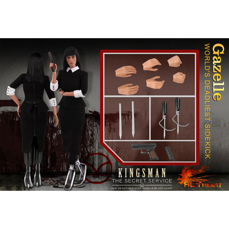 Kingsman The Secret Service Gazelle World's deadliest sidekick figurine échelle 1:6 Hot Heart