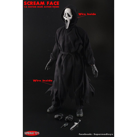 Scream Face figurine échelle 1:6 Supermad Toys
