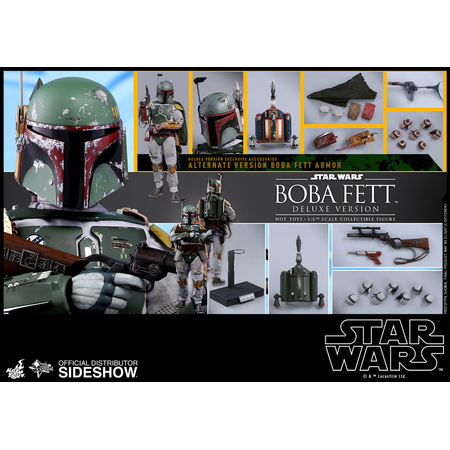 Star Wars Épisode V: L'Empire contre-attaque Boba Fett version de luxe Série Movie Masterpiece figurine échelle 1:6 Hot Toys 903352
