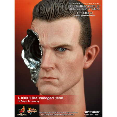 T-1000 battle damage with bullet