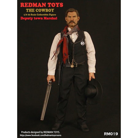 The Cowboy Deputy town Marshall figurine échelle 1:6 Redman Toys RM019