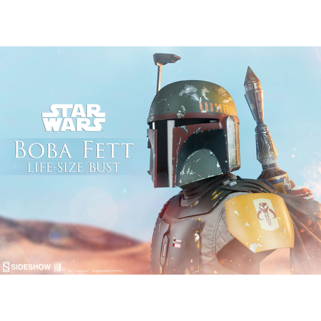 Star Wars Boba Fett buste échelle 1:1 grandeur nature Sideshow Collectibles 400082