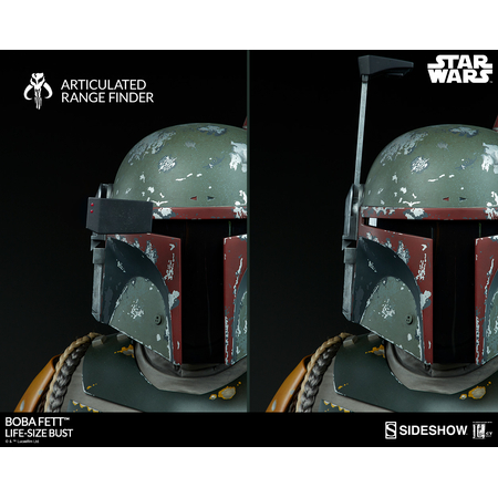 Star Wars Boba Fett buste échelle 1:1 grandeur nature Sideshow Collectibles 400082