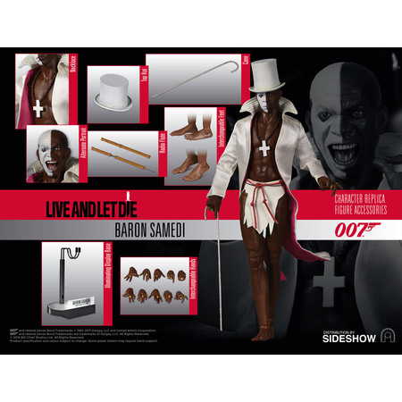 Vivre et laisser mourir (James Bond Live and let die) Baron Samedi figurine échelle 1:6 BIG Chief Studios 903145