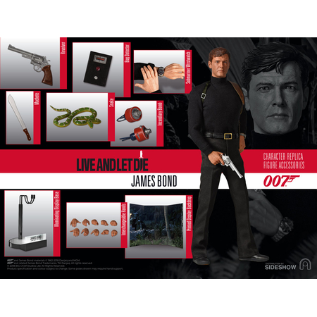 Vivre et laisser mourir (James Bond Live and let die) James Bond Roger Moore figurine échelle 1:6 BIG Chief Studios 903143