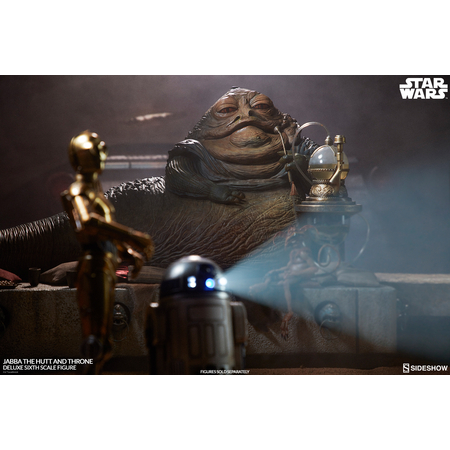 Star Wars: Épisode VI Le Retour du Jedi Jabba the Hutt avec son Trône version Deluxe Sideshow Collectibles 100410
