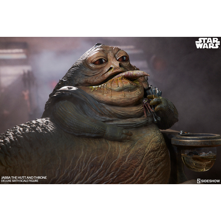 Star Wars: Épisode VI Le Retour du Jedi Jabba the Hutt avec son Trône version Deluxe Sideshow Collectibles 100410