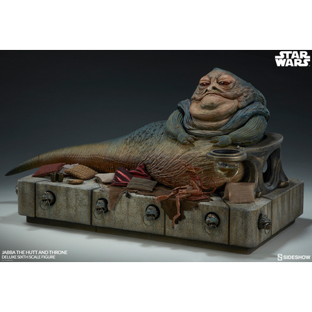 Star Wars: Épisode VI Le Retour du Jedi Jabba the Hutt avec son Trône version Deluxe Sideshow Collectibles 100410