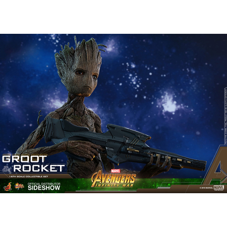 Avengers: Infinity War Groot et Rocket Série Movie Masterpiece figurines échelle 1:6 Hot Toys 903423