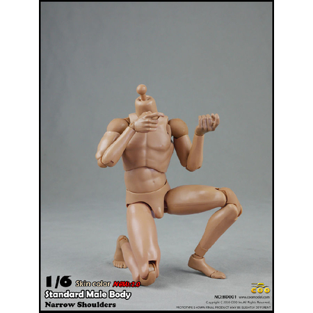 Corps masculin grand format échelle 1:6 New 2_0 COO Model BD002