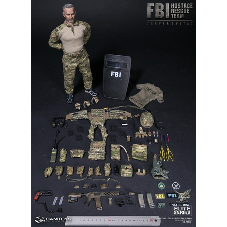 FBI HRT Agent Hostage Rescue Team figurine 1:6 Damtoys 78042