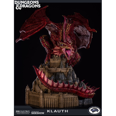 Dungeons & Dragons Klauth dragon rouge statue Pop Culture Shock 903514