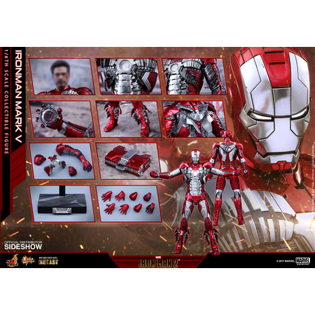 * Pre Order * Iron Man Mark V Diecast Sixth Scale Figure Hot Toys 902942