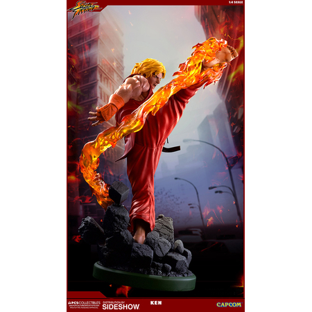 Street Fighter V Ken Masters with Dragon Flame 1:4 Ultra Statue Pop Culture Shock 902957