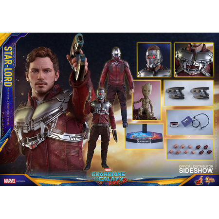 Guardians of the Galaxy Vol 2 Star-Lord figurine échelle 1:6 Hot Toys 903009