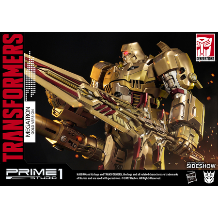 Transformers Megatron Gold Edition Transformers Generation 1 Statue Prime 1 Studio 902972