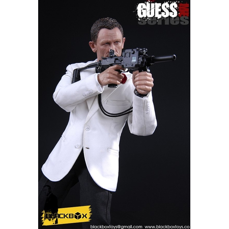 J. Bond (D. Craig) GUESS ME Série 3 007 Spectre (Blanc) figurine échelle 1:6 Blackbox Toys