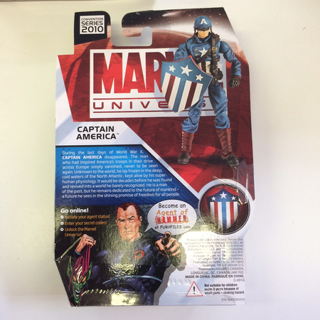 Captain America figurine San Diego Comic-Con 2010 Marvel Universe Hasbro 25846