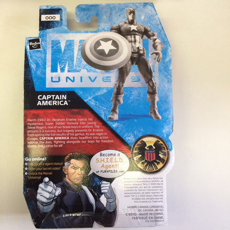 Captain America figurine San Diego Comic-Con Marvel Universe Hasbro C-031G