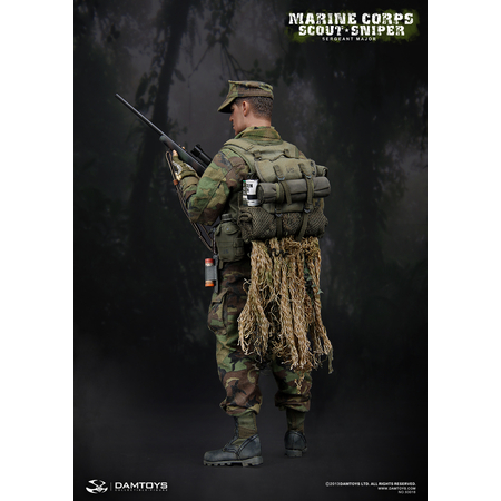 Marine Corps Scout Sniper Sergeant Major figurine échelle 1:6 Dam Toys 93018