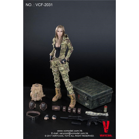 MC Femme Soldat Camouflage Villa figurine échelle 1:6 Very Cool VCF-2031