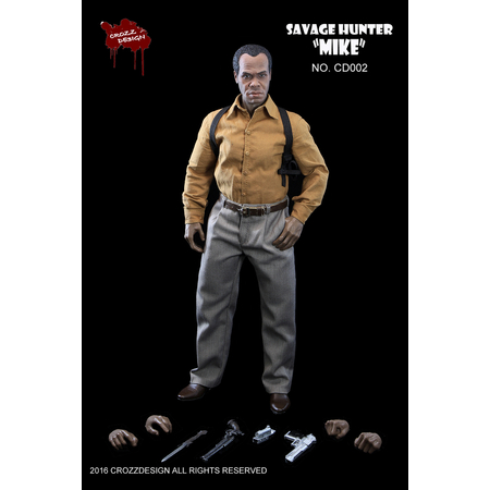 Savage Hunter Mike Predator 2 Lieutenant Michael R. Harrigan (style Danny Glover) figurine 1:6 Crozz Design CD002