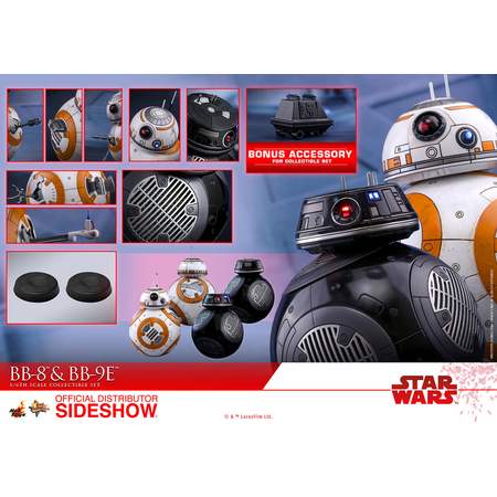 Star Wars: The Last Jedi BB-8 et BB-9E ensemble de 2 figurines échelle 1:6 Hot Toys 903190