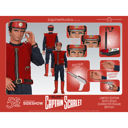 Captain Scarlet 1:6 figure BIG Chief Studios 903137 BCCS0001