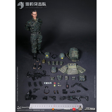 Chinese's People Armed Police Force Snow Leopard Commando Unit figurine 1:6 Damtoys 78052
