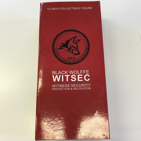 Black Wolffe WITSEC Agent Crimson Witness security 12 in action figure (red box) Triad Toys