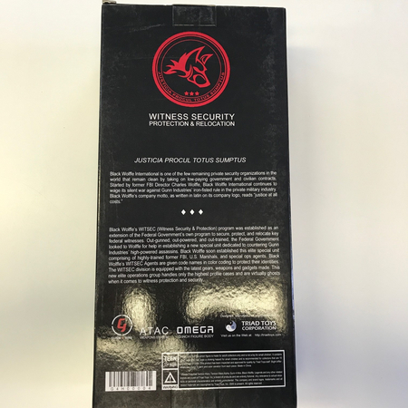 Black Wolffe WITSEC Agent Indigo 12 in action figure (black box) Triad Toys