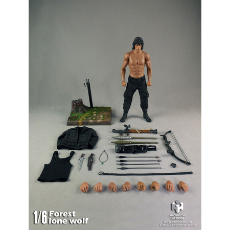 Forest Lone Wolf (style Rambo) figurine échelle 1:6 Haoyutoys ZH004