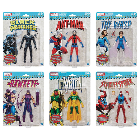 Marvel Legends Marvel Super Heroes Vintage Card Wave 2 Lot of 6 Figures