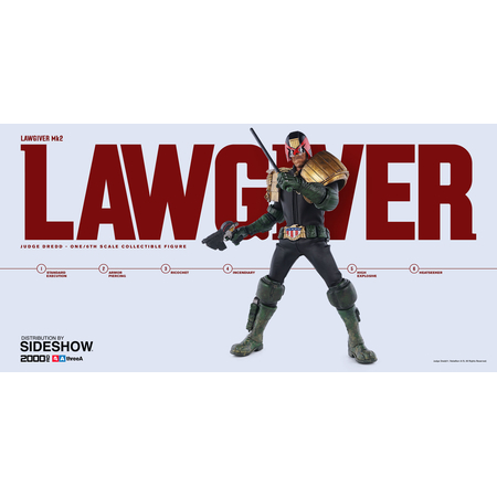 2000 AD Judge Dredd Sixth Scale Figure by ThreeA Toys 902864