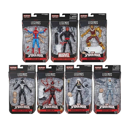 Marvel Legends Spider-Man The Kingpin BAF Series Set of 7 Figures