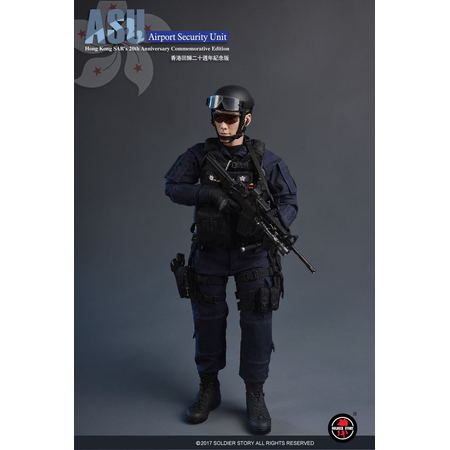 ASU Airport Security Édition Unité Hong Kong 20e Anniversaire figurine 1:6 Soldier Story SS103