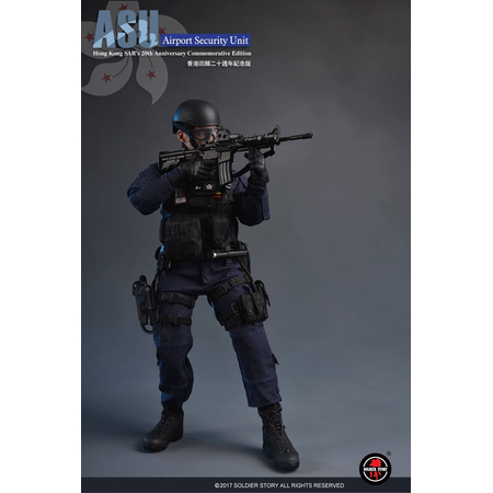 ASU Airport Security Édition Unité Hong Kong 20e Anniversaire figurine 1:6 Soldier Story SS103