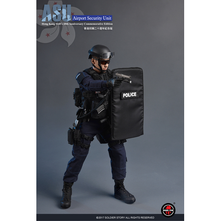 ASU Airport Security Édition Unité Hong Kong 20e Anniversaire figurine 1:6 Soldier Story SS103