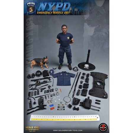 NYPD ESU K-9 DIVISION figurine 1:6 Soldier Story SS101