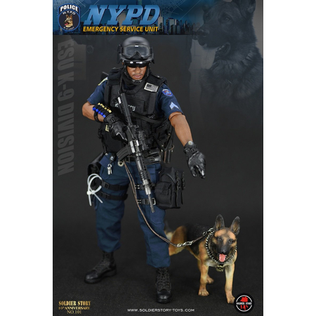 NYPD ESU K-9 DIVISION figurine 1:6 Soldier Story SS101