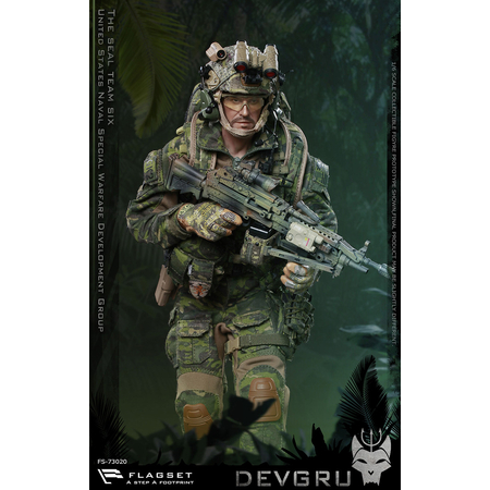 DEVGRU US seals 6 team jungle dagger figurine 1:6 Flagset FS 73020