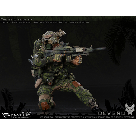 DEVGRU US seals 6 team jungle dagger figurine 1:6 Flagset FS 73020