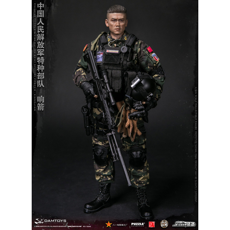 Chinese People's Liberation Army Forces Spéciales Xiangjian figurine 1:6 Dam Toys 78048