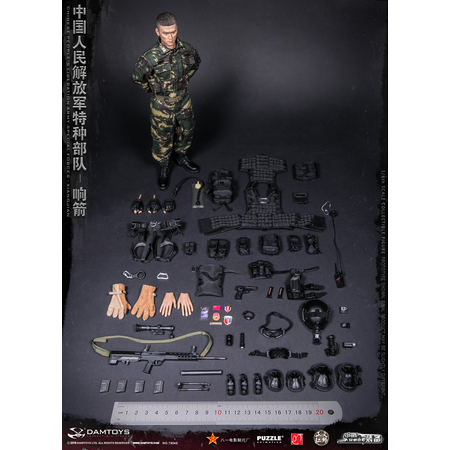 Chinese People's Liberation Army Forces Spéciales Xiangjian figurine 1:6 Dam Toys 78048