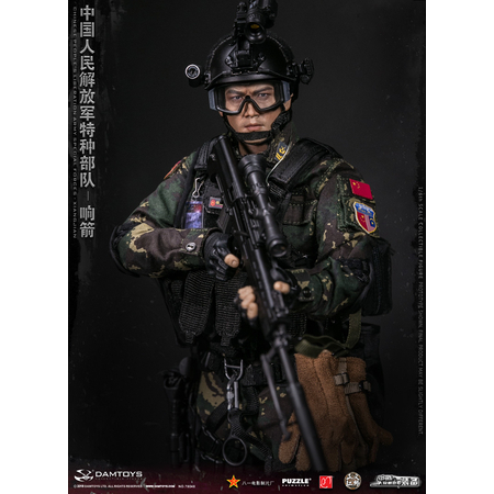 Chinese People's Liberation Army Forces Spéciales Xiangjian figurine 1:6 Dam Toys 78048Chinese People's Liberation Army Forces Spéciales Xiangjian figurine 1:6 Dam Toys 78048